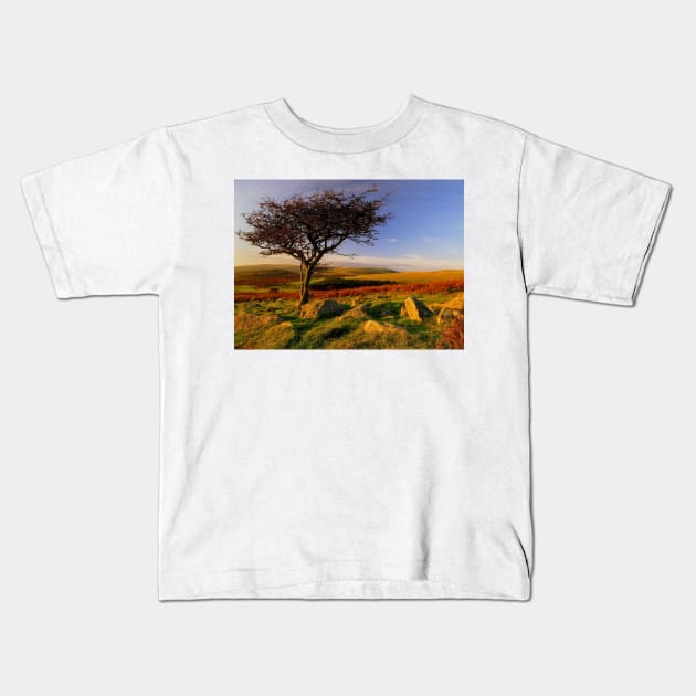 Hawthorn Tree, Two Moors Way Kids T-Shirt by galpinimages